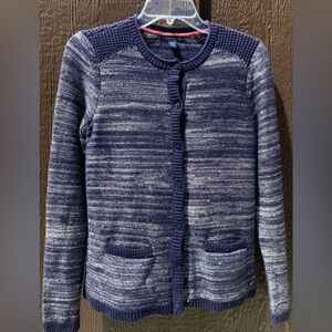 Tommy Hilfiger Red and Blue Cardigan Sweater